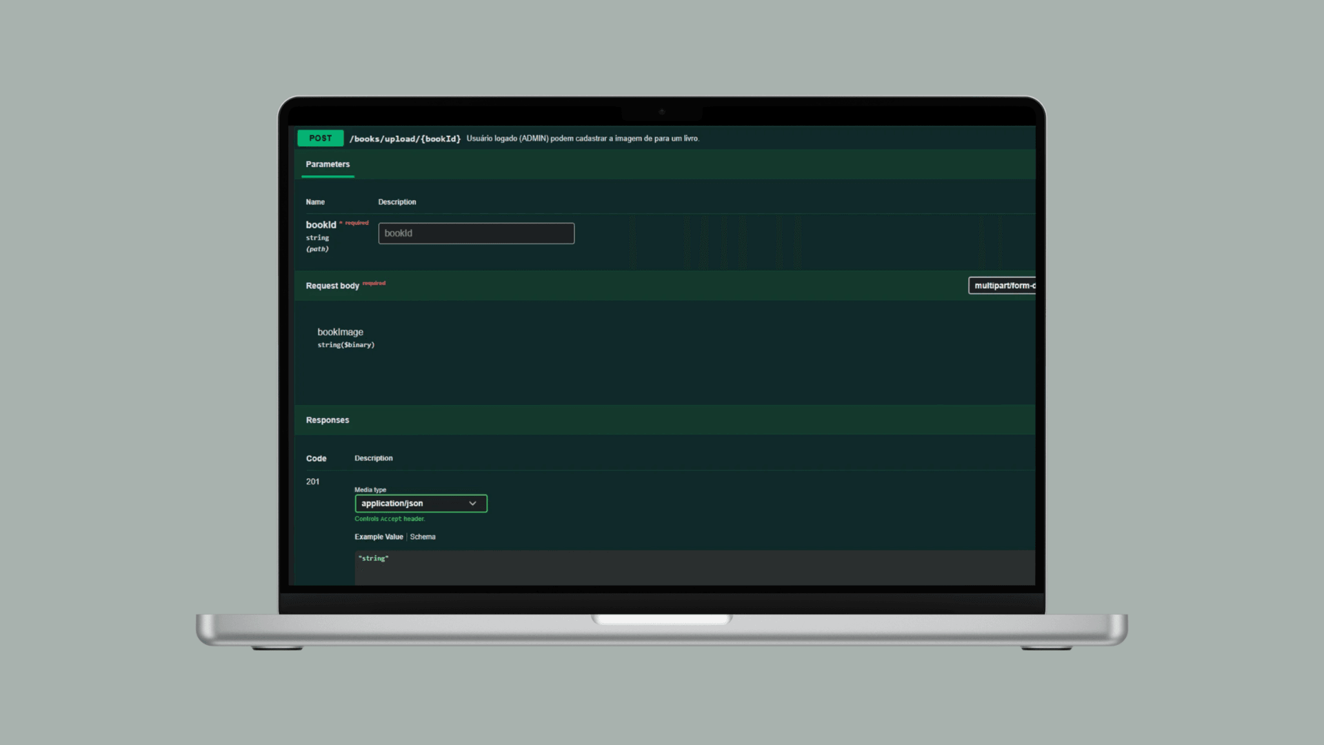 Tela do projeto Curated Archive - API de Delivery